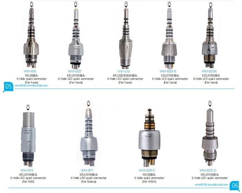 Fiber Optical Dental Handpiece Parts NSK Quick Coupling Coupler Connector